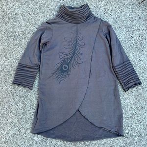 Elfarrow 100% cotton fleece sz lg tunic